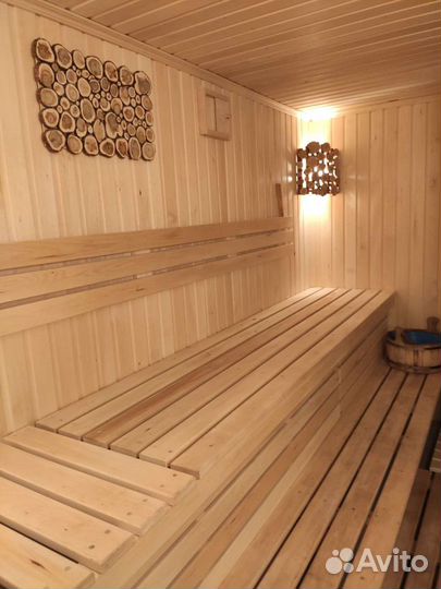 Баня сауна с теплым бассейном в Агое