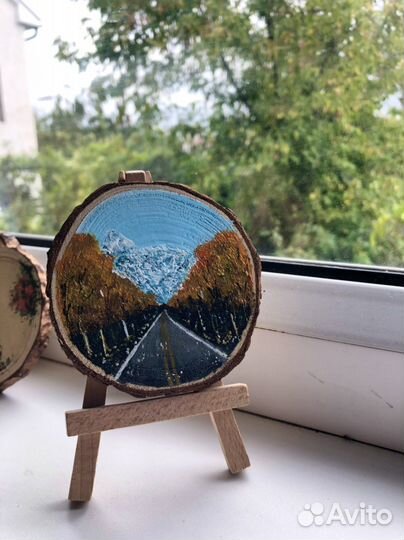 Подсвечники и миникартины. Изделия из спилов