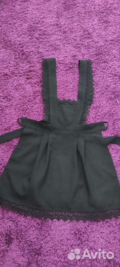 Школьный фартук черный. Размер 36