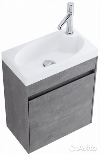 Тумба с раковиной BelBagno Pietra Mini 46L Stucco Cemento