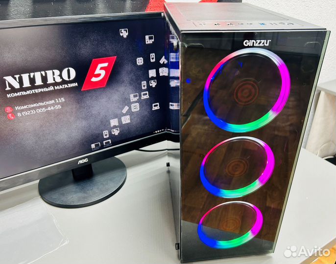 Игровой Компьютер Core i3-9100f+GTX1060