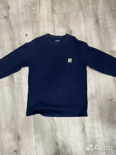 Оригинальный лонгслив carhartt (синий)