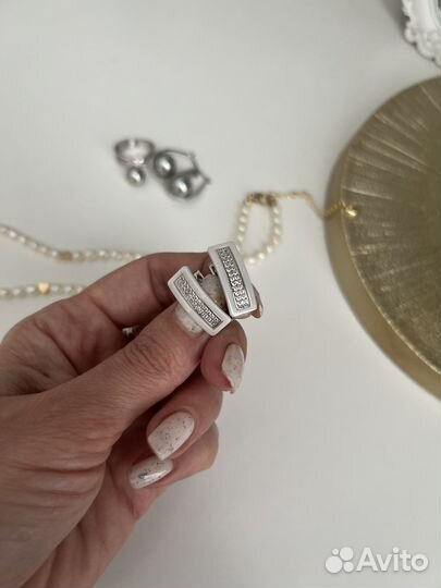 Колье Чокер из натурального жемчуга