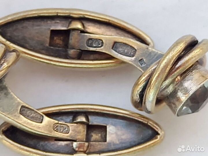 Запонки серебро СССР