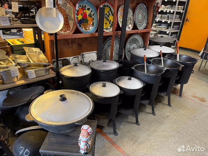 Казан чугунный 12 л Узбекский Наманган