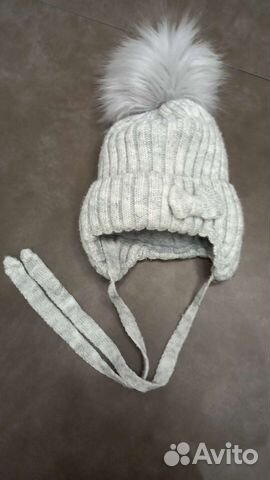 Шапка зимняя для девочки 48-50