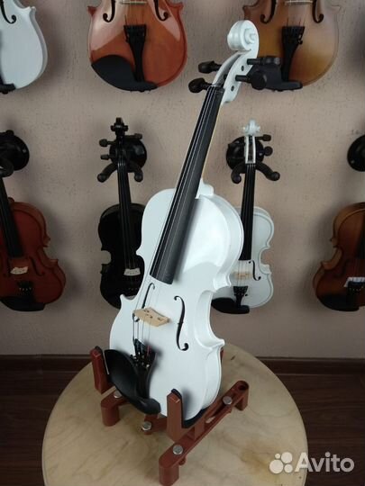 Новая Скрипка белая 1/8 antonio lavazza VL-20/WH