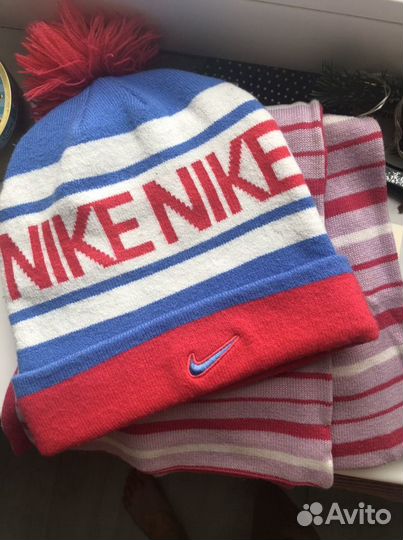 Шапка и шарф Nike