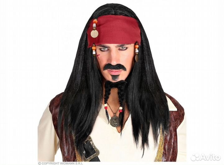 Парик Карибского Пирата с банданой