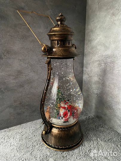 Музыкальный фонарь новогодний Лампа керосиновая