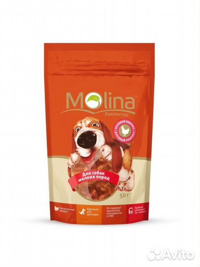 Molina Лакомство для собак мелких пород и щенков К