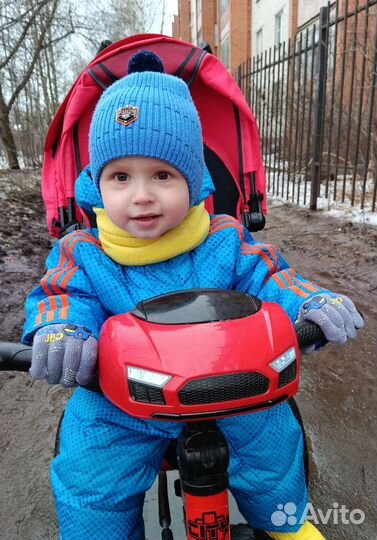 Детский велосипед с родительской ручкой