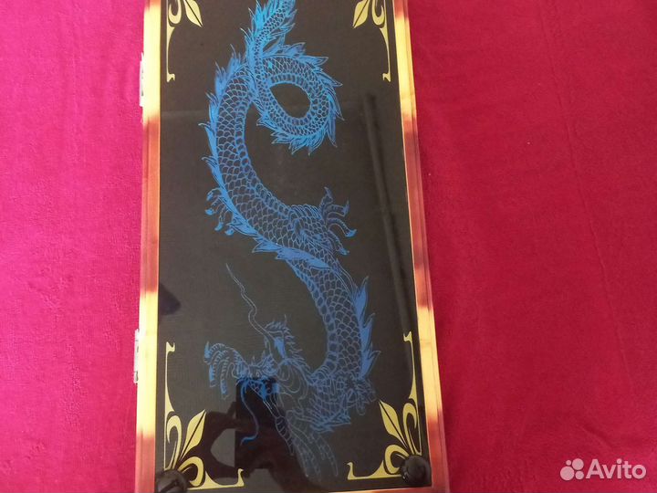 Нарды ручной работы со стеклом