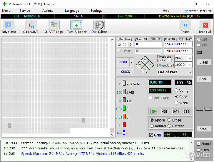 Жесткий диск SAS 8Tb 1шт