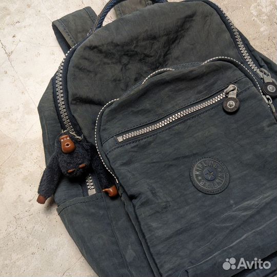 Рюкзак Kipling Dark Blue оригинал, GGL Guess