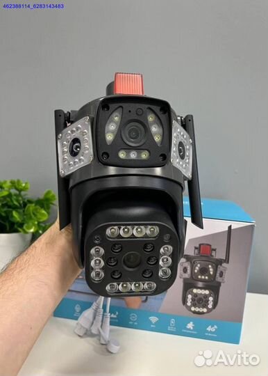 Уличная 4g/wifi камера видеонаб на два объектива