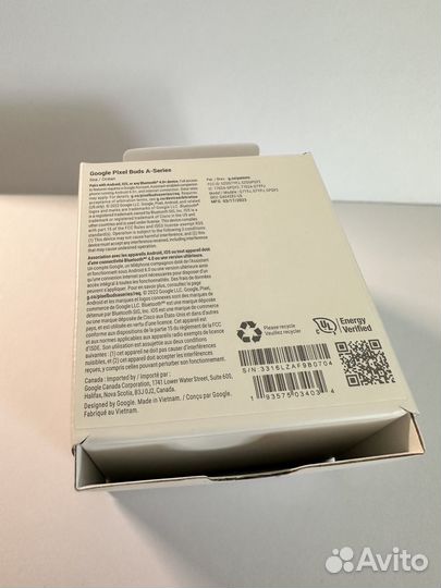 Google Pixel Buds A-Series (цвет голубой)