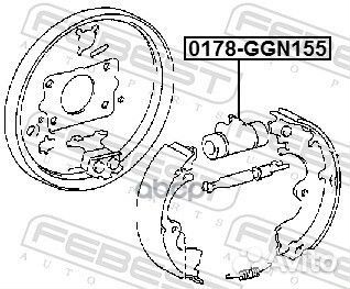 Цилиндр тормозной задний 0178GGN155 Febest