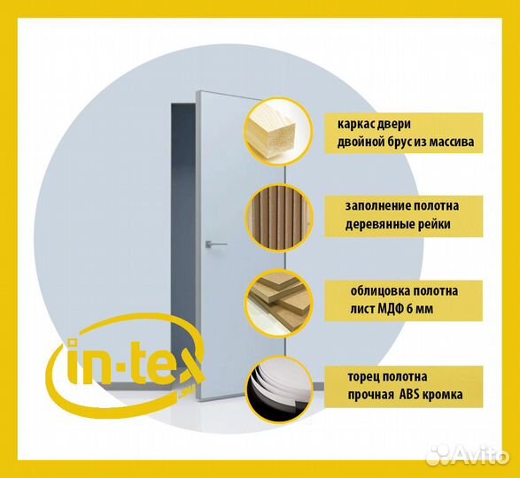 Двери невидимки с черной кромкой