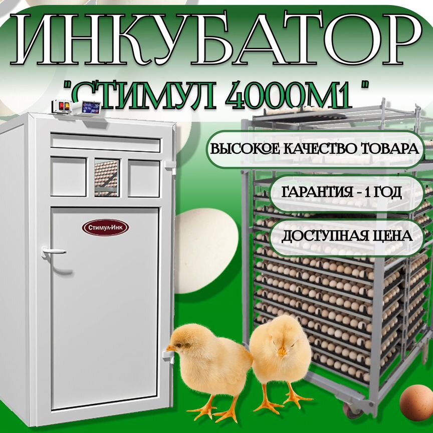 Инкубатор для яиц автоматический стимул-4000М1П