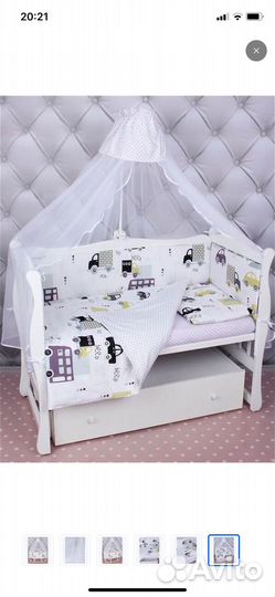 Бортики в детскую кроватку