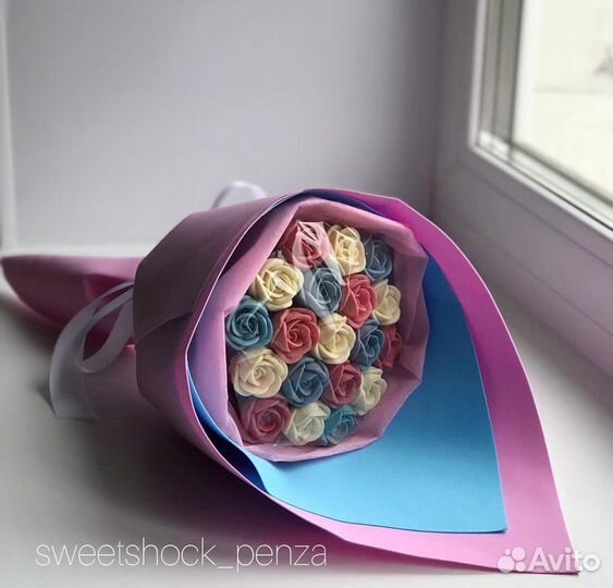 Съедобные букеты из шоколада