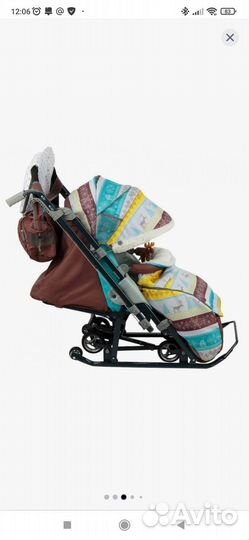 Санки коляска nika kids