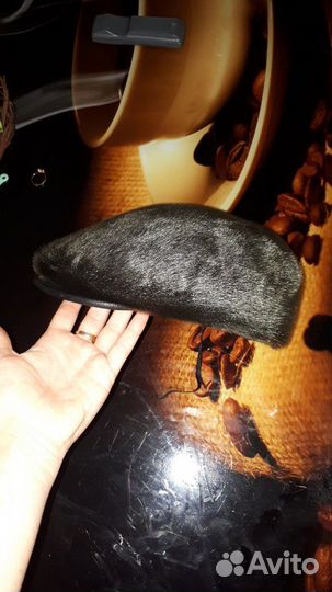 Меховая мужская кепка (нерпа)