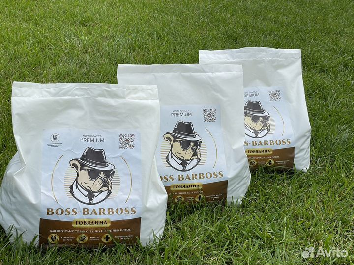 Корм ддя собак премиум класса Boss-Barboss