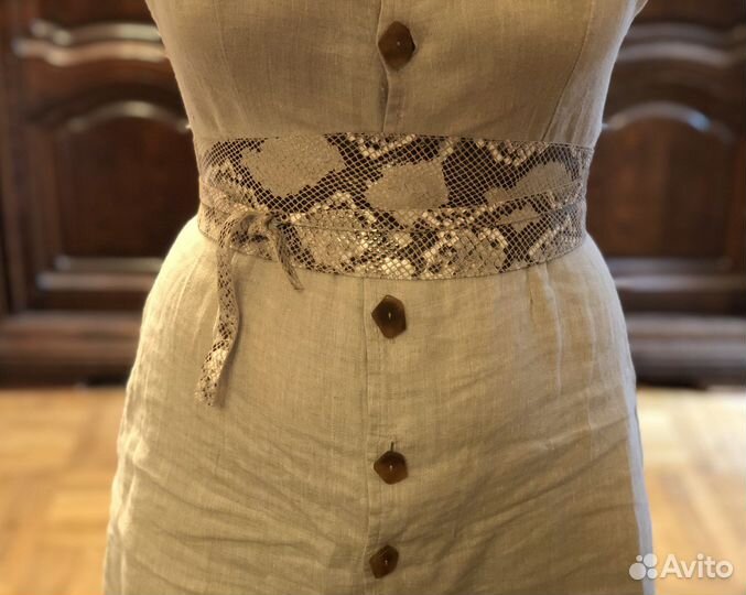 Ремень из кожи питона