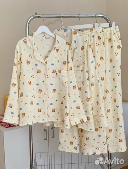 Пижама женская со штанами новогодняя 40,42,44,46