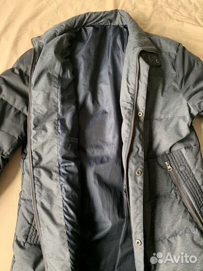 Куртка р 48-50 серо-синяя без капюшона