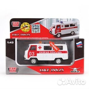 УАЗ 452 Скорая Помощь свет звук Технопарк 1232