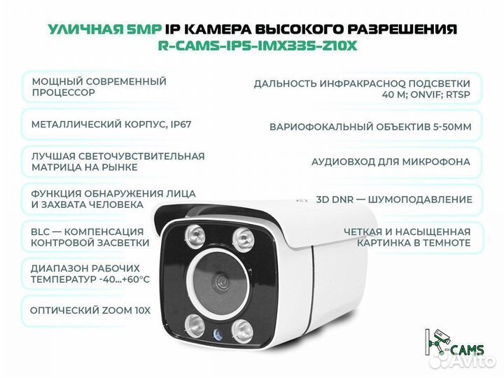 Топ видеонаблюдение Вариофакальная Уличная 5MP IP