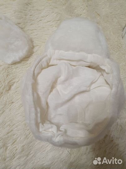 Новогодний костюм белый мишка