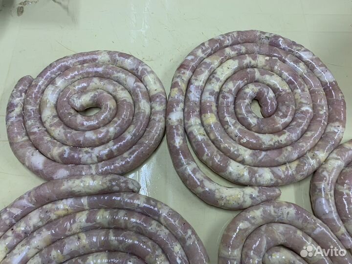 Куриный фарш, домашняя колбаска