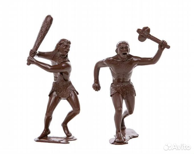 Набор из 2 фигур/Пещерные Люди №1/Солдатики