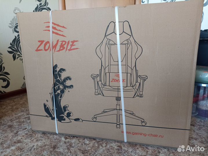 Кресло игровое Zombie Neo серый