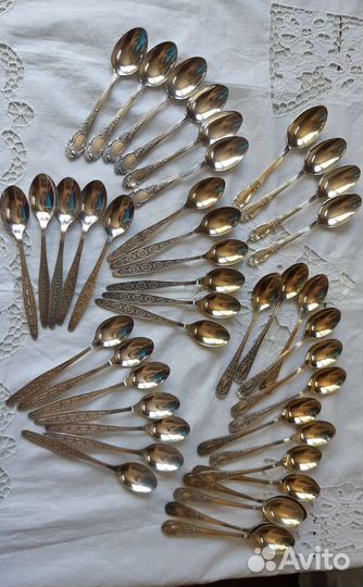 Наборы, Чайные ложки мельхиор, СССР