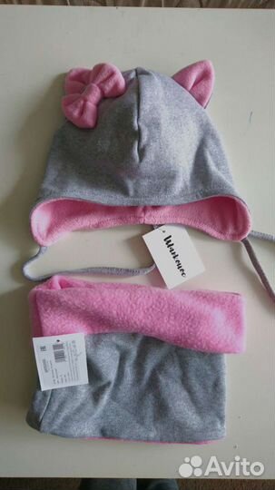 Комплект шапка снуд новый, шапки зимние