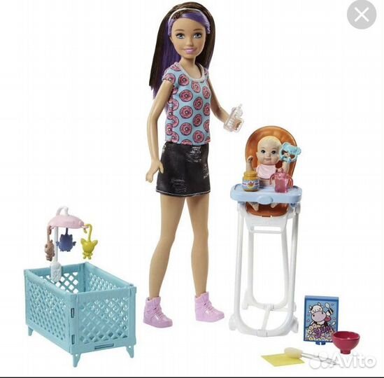 Кукла barbie с пупсиком