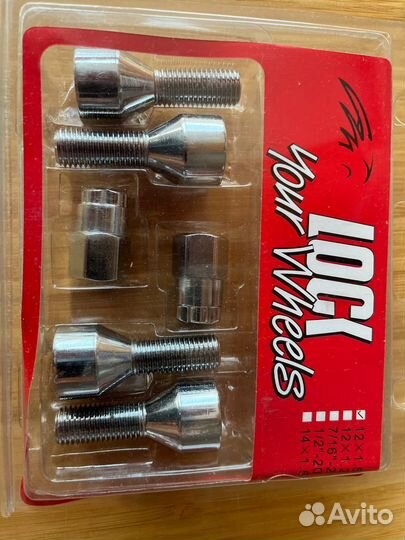 Гайки секретки M12x1.5 lock your wheels