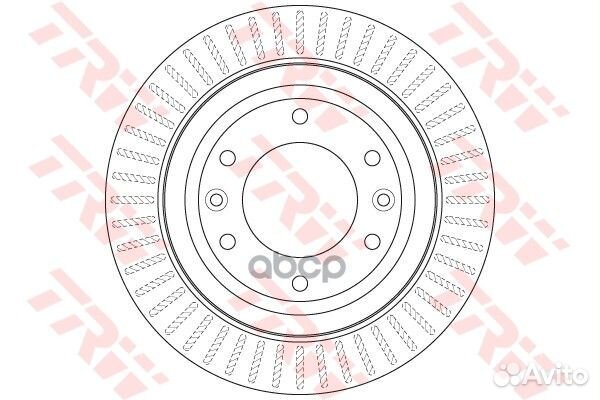 Диск тормозной DF6350 TRW