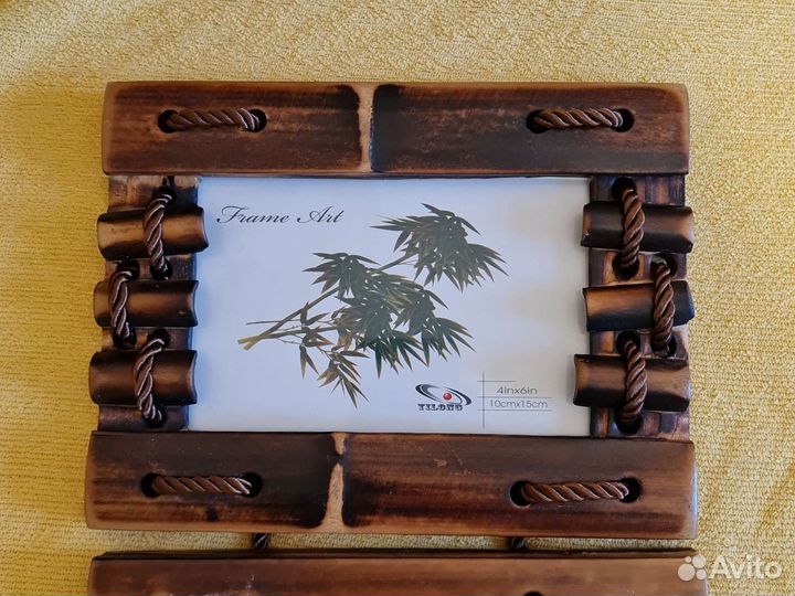 Фоторамка на 3 фото ручной работы