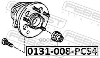 Гайка (4 шт. в уп./цена за упаковку) toyota CAM