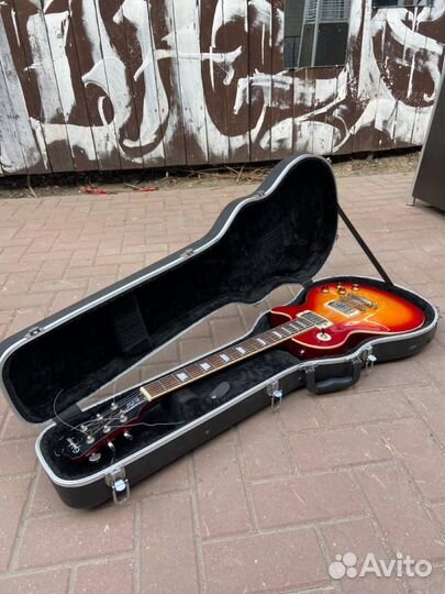 Epiphone Les Paul standard, кейс и стреплоки