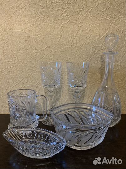 Фужеры Графин кружка вазы хрустальные