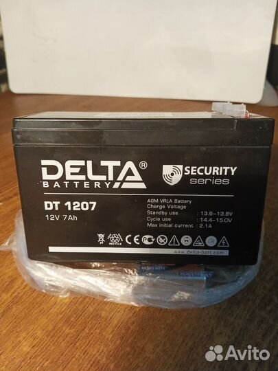 Аккумулятор delta DT 1207