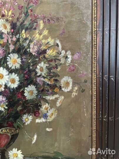 Картина маслом букет 19 век