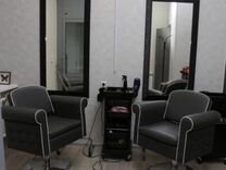 Парикмахерское кресло-1шт, 2 зеркала